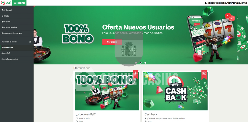 Paf Casino bonos Paf Casino bonos