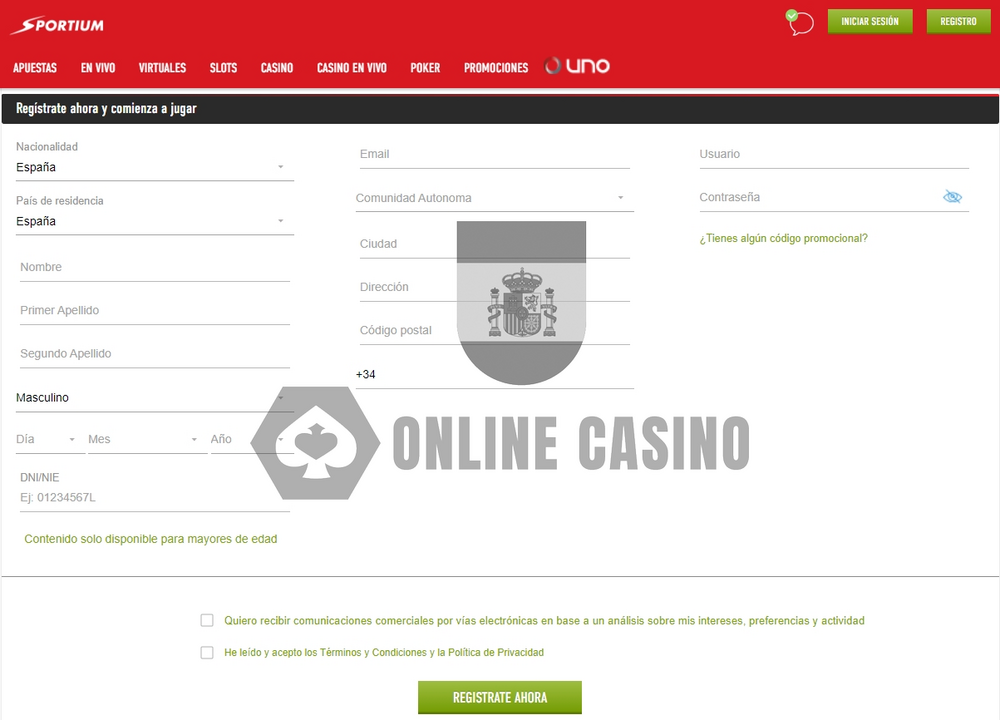 Sportium casino register Sportium casino register